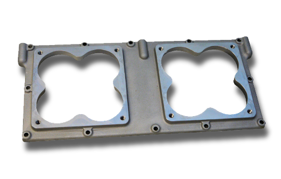 Dual 4500 Carb Top Plate for Pro-Filer Tunnel Ram Intake Manifolds