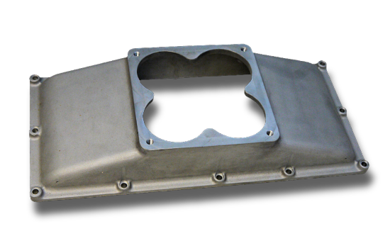 Single 4500 Carb Top Plate for Pro-Filer Tunnel Ram Intake Manifolds